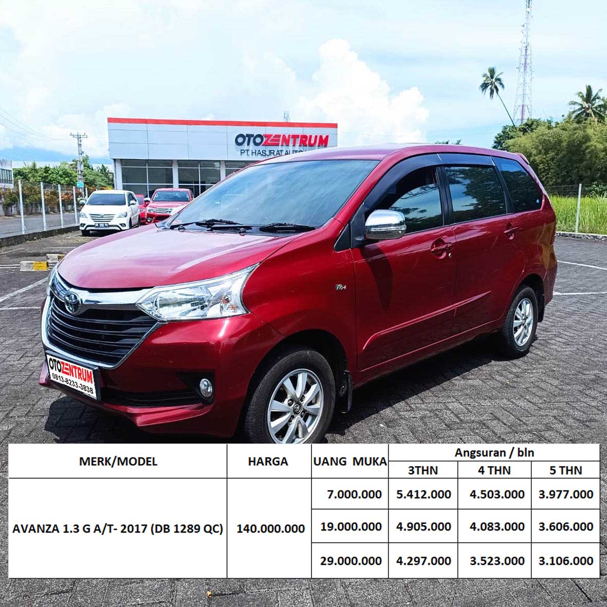  Avanza 1.3 G A/T - DB 1289 QC