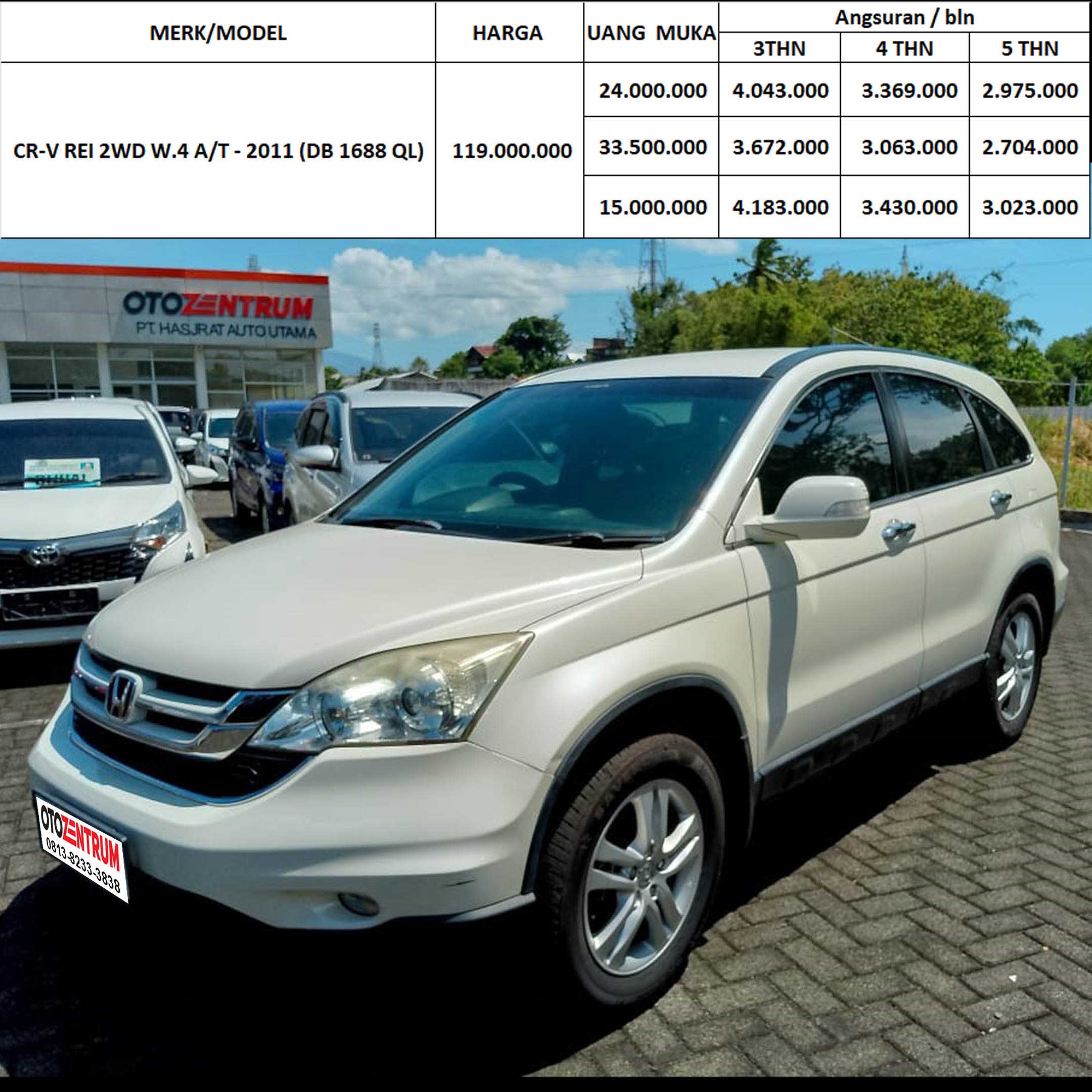 CR-V REI 2WD W.4 AT - 2011 ( DB 1688 QL )