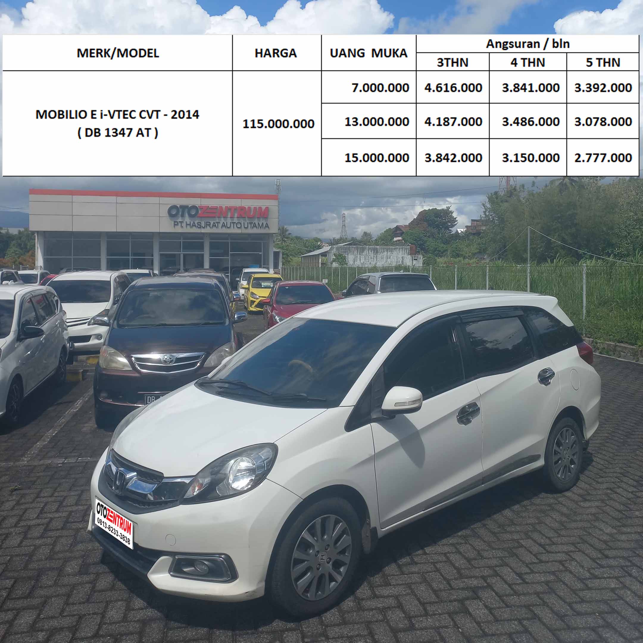 MOBILIO E i-VTEC CVT - 2014 ( DB 1347 AT )