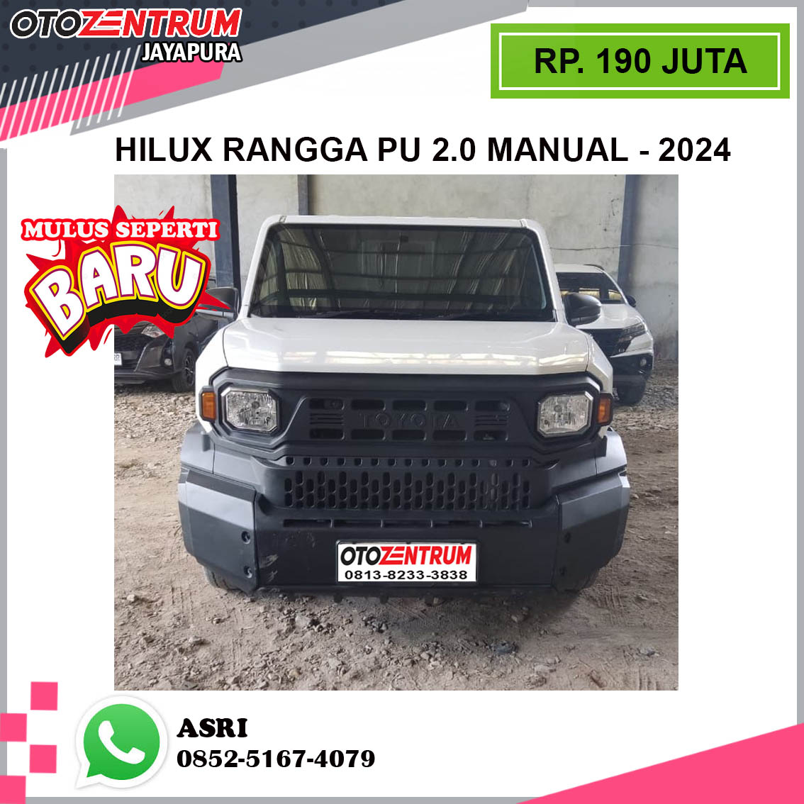 HILUX RANGGA PU 2.0 MANUAL - PA 8392 AR 2