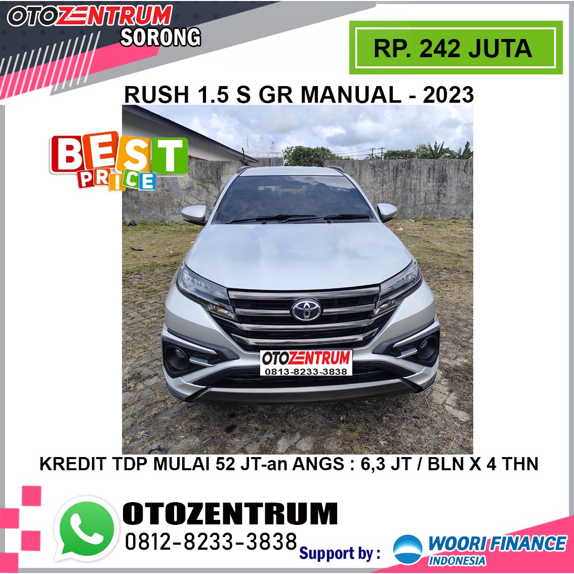 RUSH 1.5 S GR MANUAL - 2023 ( PB 1896 T ) 2