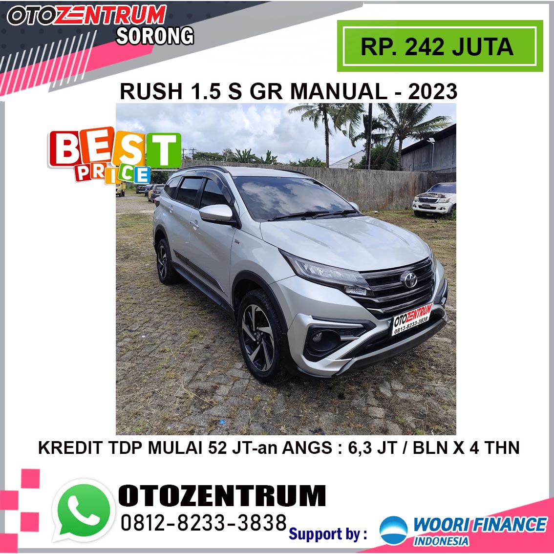 RUSH 1.5 S GR MANUAL - 2023 ( PB 1896 T )