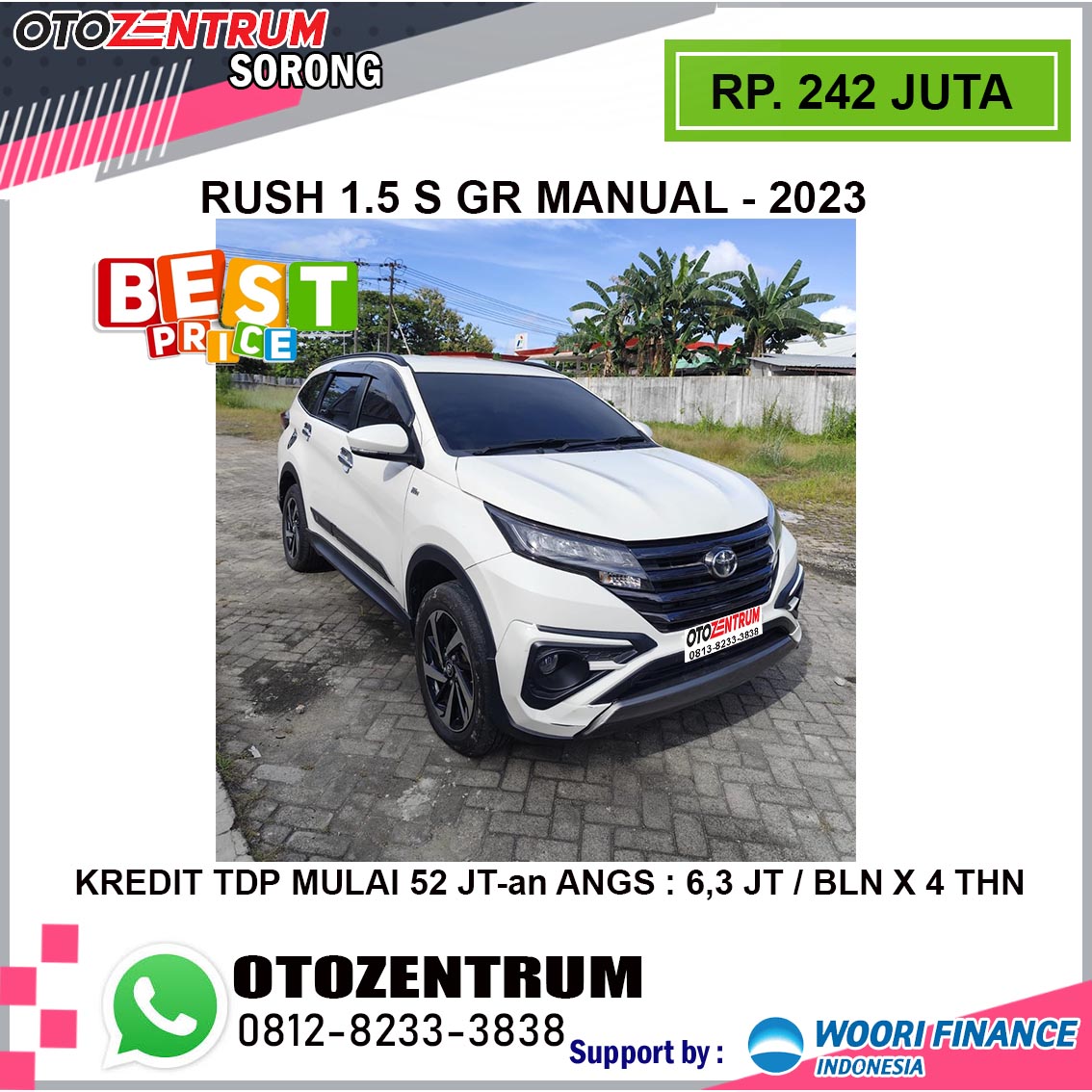 RUSH 1.5 S GR MANUAL - 2023 ( PB 1913 T )