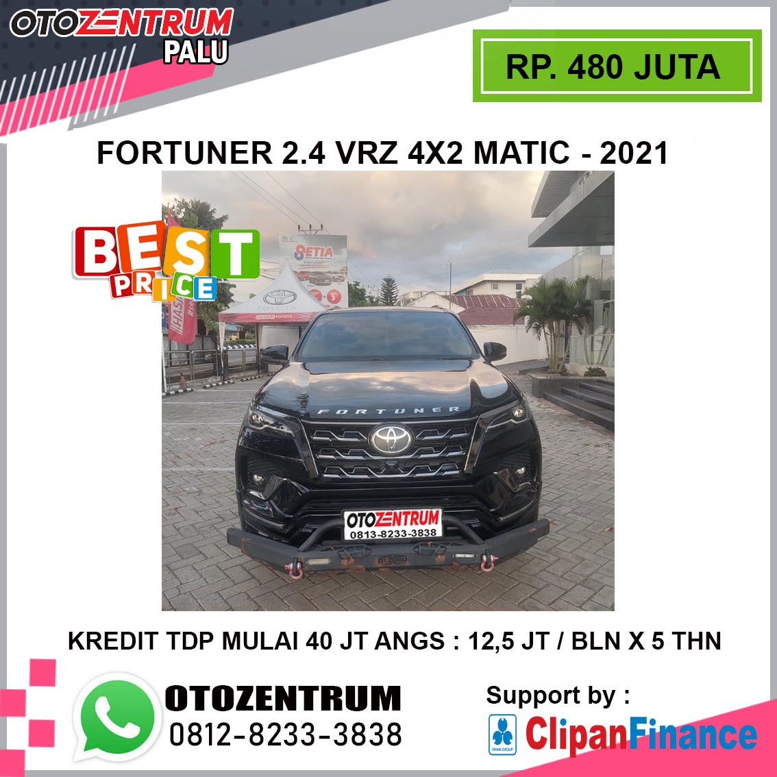FORTUNER 2.4 VRZ 4X2 MATIC - 2021  ( DN 1620 NT )