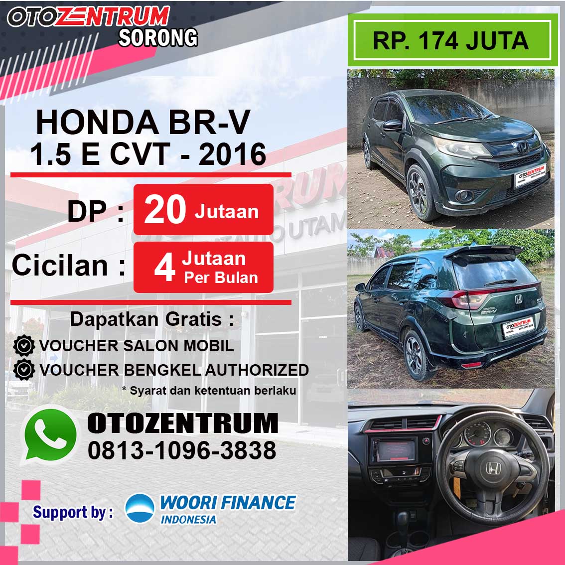 BR-V 1.5 E CVT - 2016 - PB 1747 SI