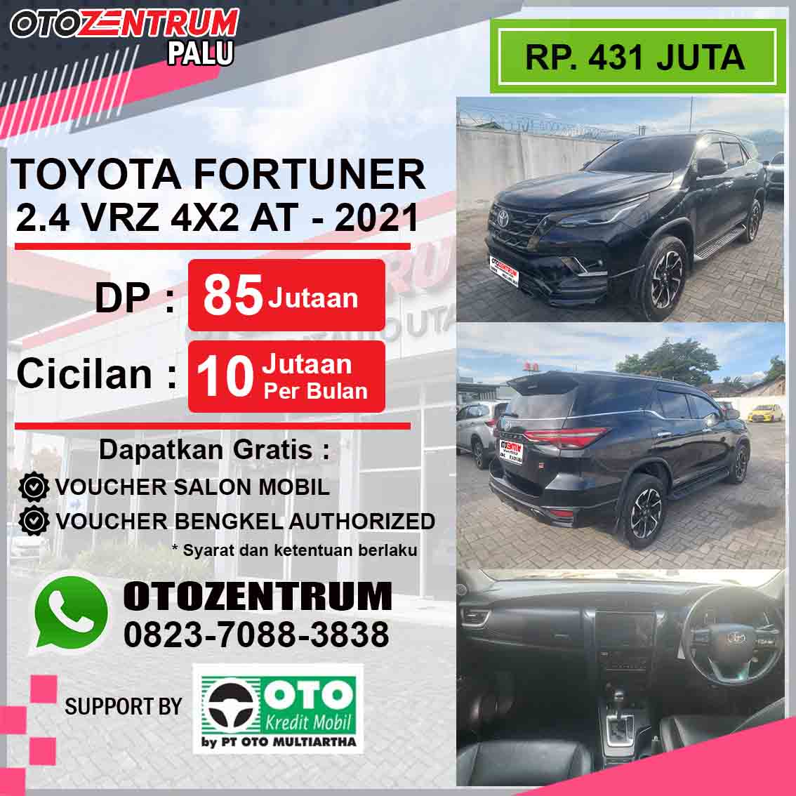 FORTUNER 2.4 VRZ 4X2 AT - 2021 - DN 1035 NW
