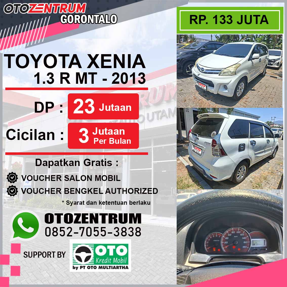 DAIHATSU XENIA 1.3R MT - 2013 - DM 1137 BG