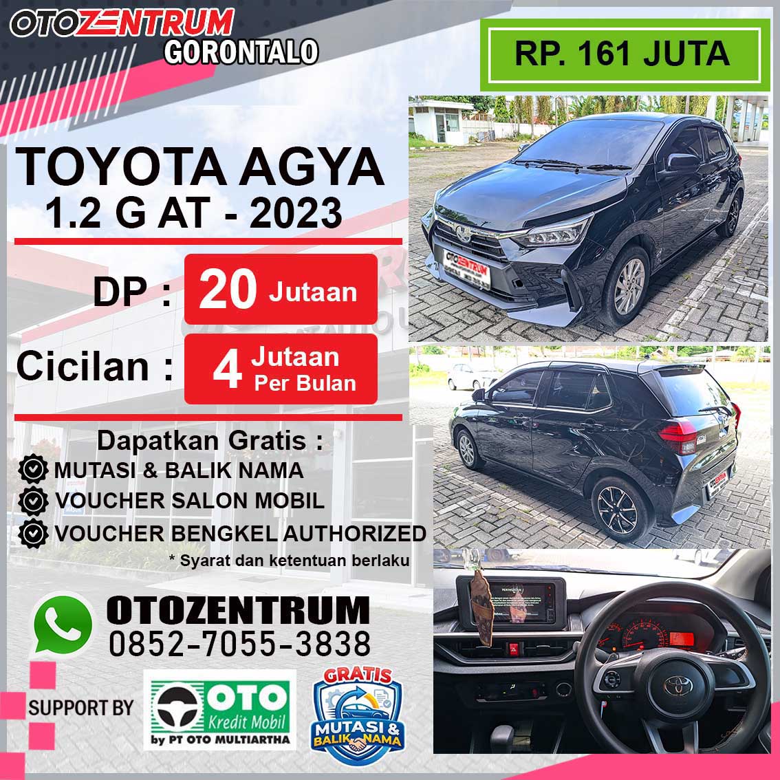 AGYA 1.2 G MATIC - 2023 - DN 1383 IE