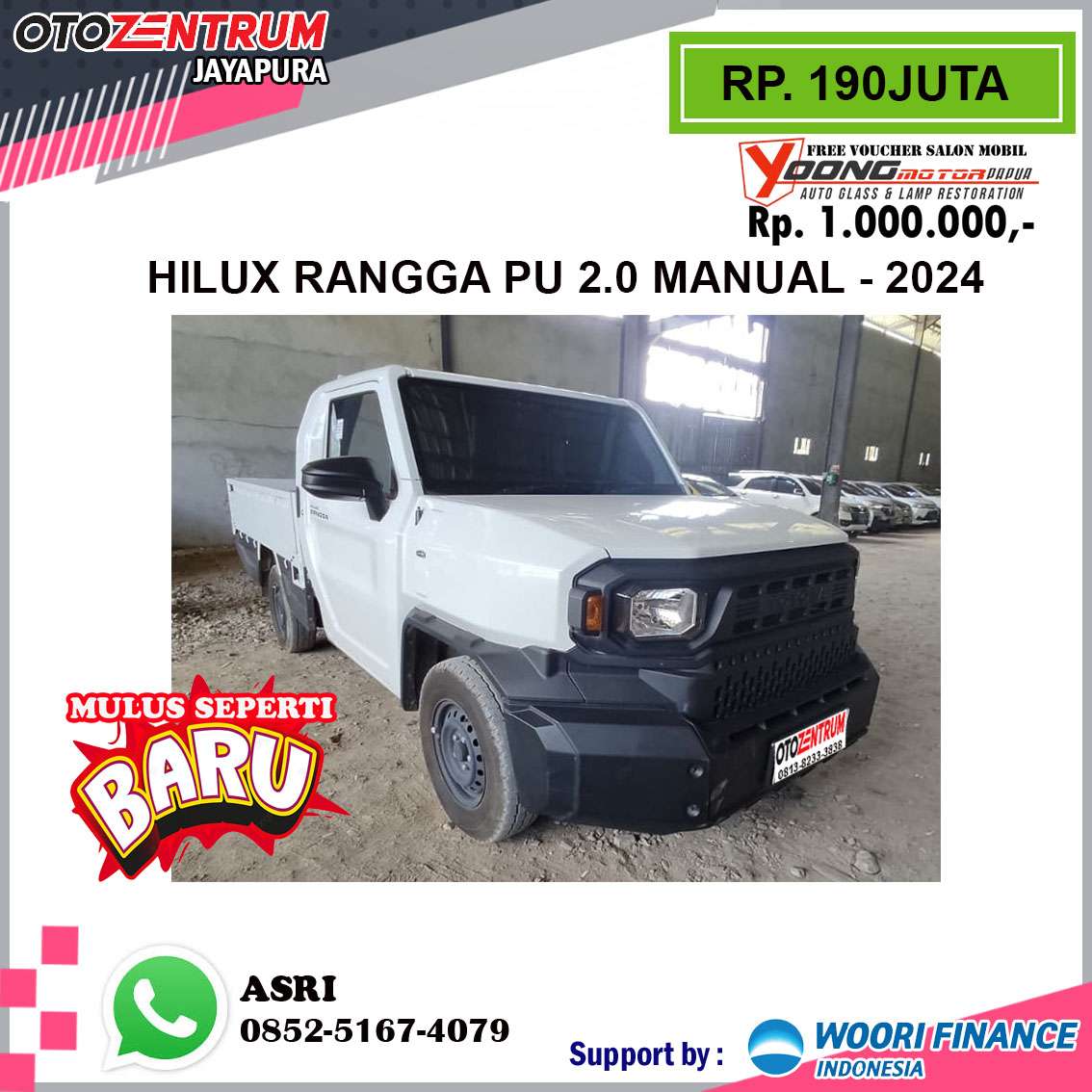 HILUX RANGGA PU 2.0 MANUAL - PA 8392 AR