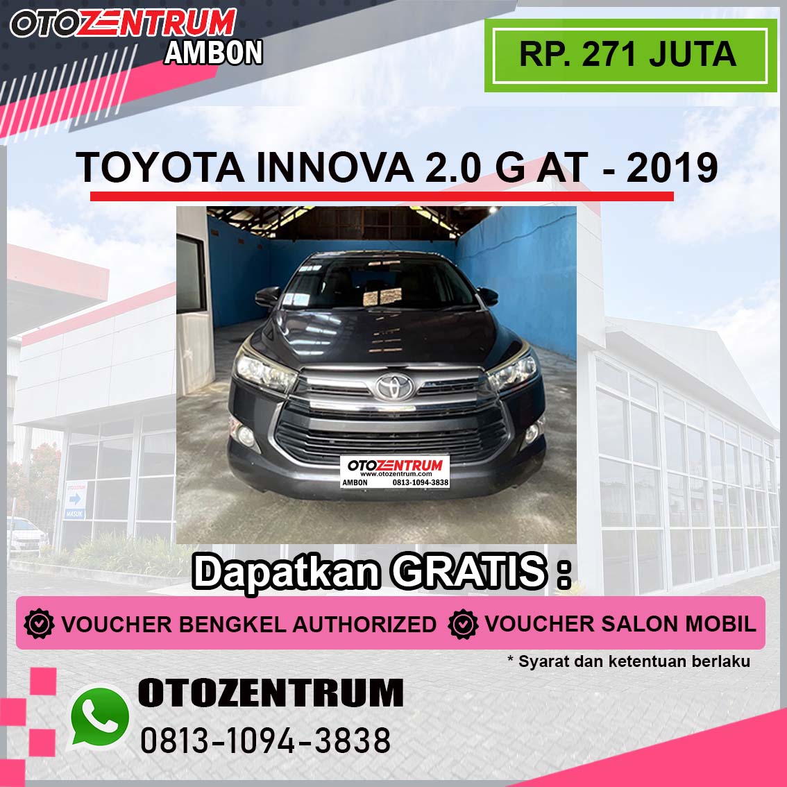 INNOVA 2.0 G AT - 2019 - DE 1846 AN 2